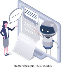 person comunicate with  Artificial intelligence AI robot 