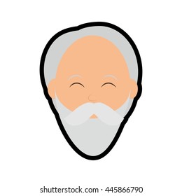 Person concept represented by cartoon man icon. isolated and flat illustration 