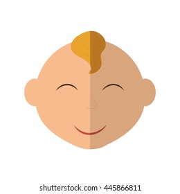 Person concept represented by cartoon baby icon. isolated and flat illustration 