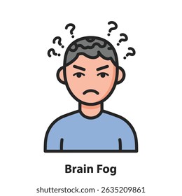 Person With Confused Expression Symbolizing Brain Fog Mental Clarity Challenges