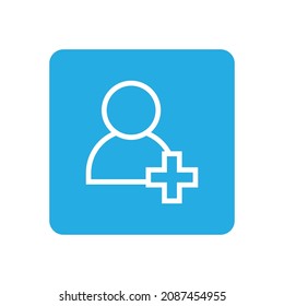 person contact add icon vector