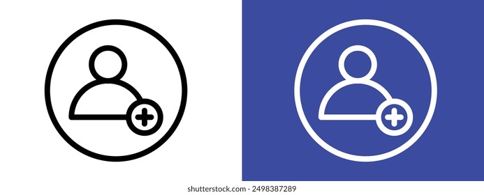 Person conversation icon logo sign set vector outline