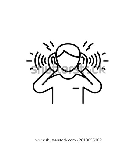 Person covering ears with hands