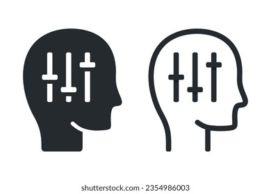 Person custom icon. Illustration vector