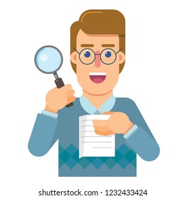 Person delegate to the audit that analyzes and research the correctness of the work