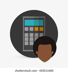Person design. man icon.  Flat illustration , vector