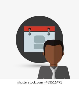 Person design. man icon.  Flat illustration , vector