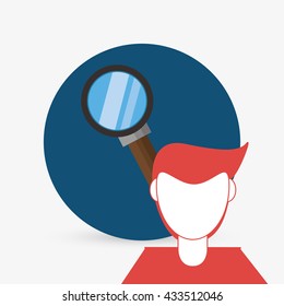 Person design. man icon.  Flat illustration , vector