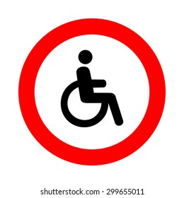 Person with a disability icons set great for any use. Vector EPS10.