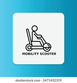 Persona con discapacidad Movilidad Scooter