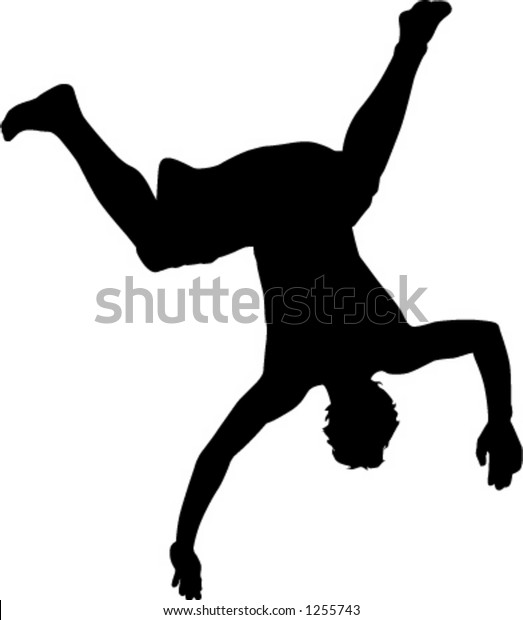 Person Diving Stock Vector (Royalty Free) 1255743 | Shutterstock