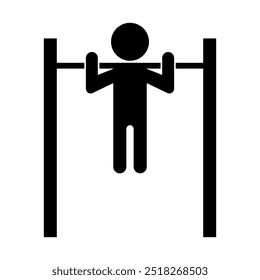 Person Doing Pull-Ups Exercise Silhouette