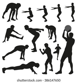 Person Doing Sports Exercises
