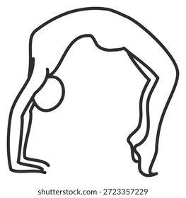 Una persona haciendo una pose de yoga