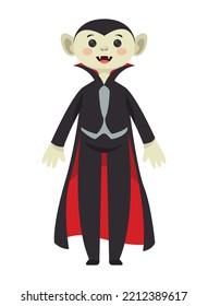 Person With Dracula Costume Character