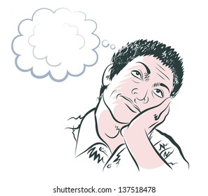 The person dreams 