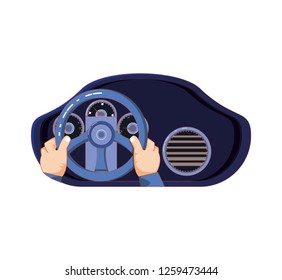person driver car avatar character