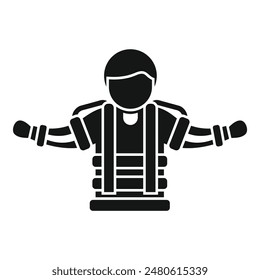 Person is embracing the future of space exploration, wearing a spacesuit designed for navigating challenging environments