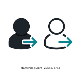 Person entry. Register new account. Illustration vector