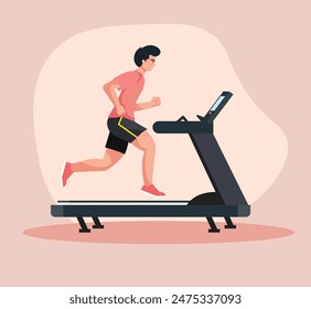 person exercising on a treadmill