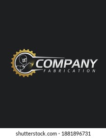 Person Fabrication Electric Welding Company Logo