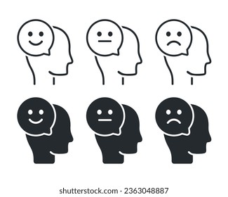 Person feedback icon. Illustration vector