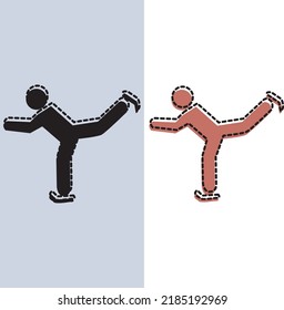 person figure skating on roller skates sport