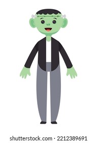 Person With Frankenstein Costume Character