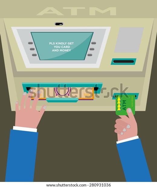 36 ATM Decal Sticker Automatic Tell Machine Bank Machine auto Teller Cash here 