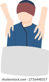 Vetor de Ilustração de Corte de Cabelo da Pessoa