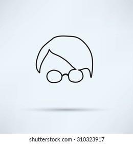 Person with glasses