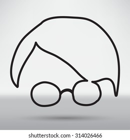 Person with glasses