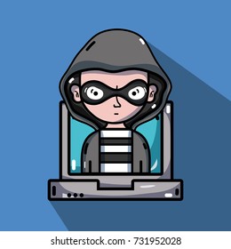 person hacker to programmer virus in the system