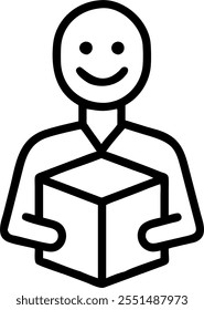 Person with Hammer and Nails for Construction Service concept as A person holding a hammer and nails set against a clean background offering ample space for text or graphics symbol