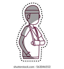 person with hand broken avatar