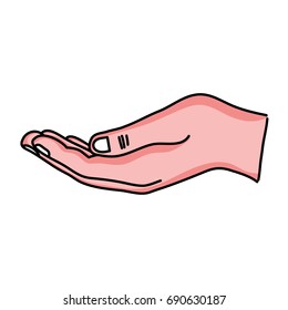 person hand with finger and figures