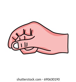 person hand with finger and figures