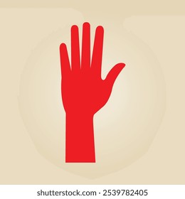 Person hand trendy artwork glorious abstract vector illustration colorful applicable design.eps