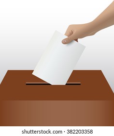 Person Hand Voting