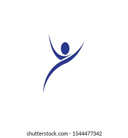 person happy people logo illustrtion