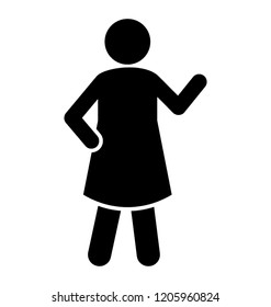 Person having dancing gestures depicting aerobics 