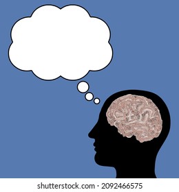 Person having a thought in mind