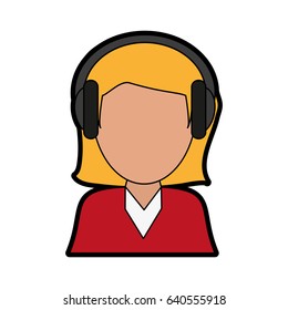 person with headphones icon image 