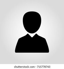 Person headshot icon. Identification icon. Photograph or man icon. Male selfie portrait picture. Male user account or user profile flat icon for apps and websites.
