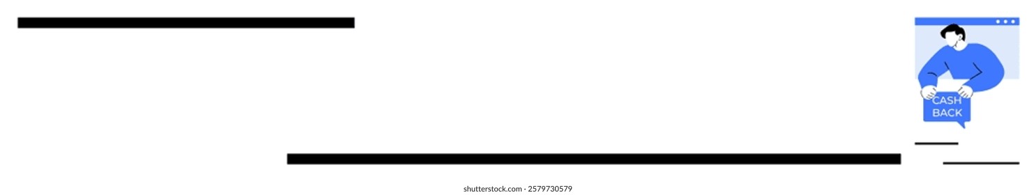 Person holding a My Order sign on a blue smartphone screen. Ideal for e-commerce, online shopping, mobile apps, customer service, digital marketing. Suitable for modern, minimalist style