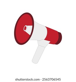 person holding and shouting through megaphone 