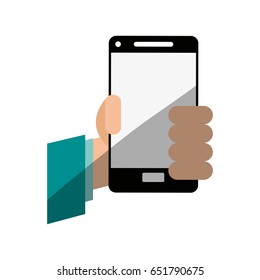 person holding smartphone icon image 