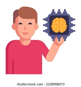 Cargador y destornillador, icono plano de mecánica