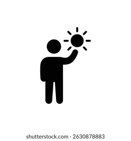Person Holding Sunray Symbolizing Positivity and New Beginnings