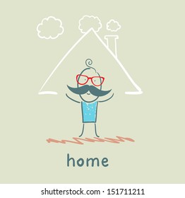 person in the house